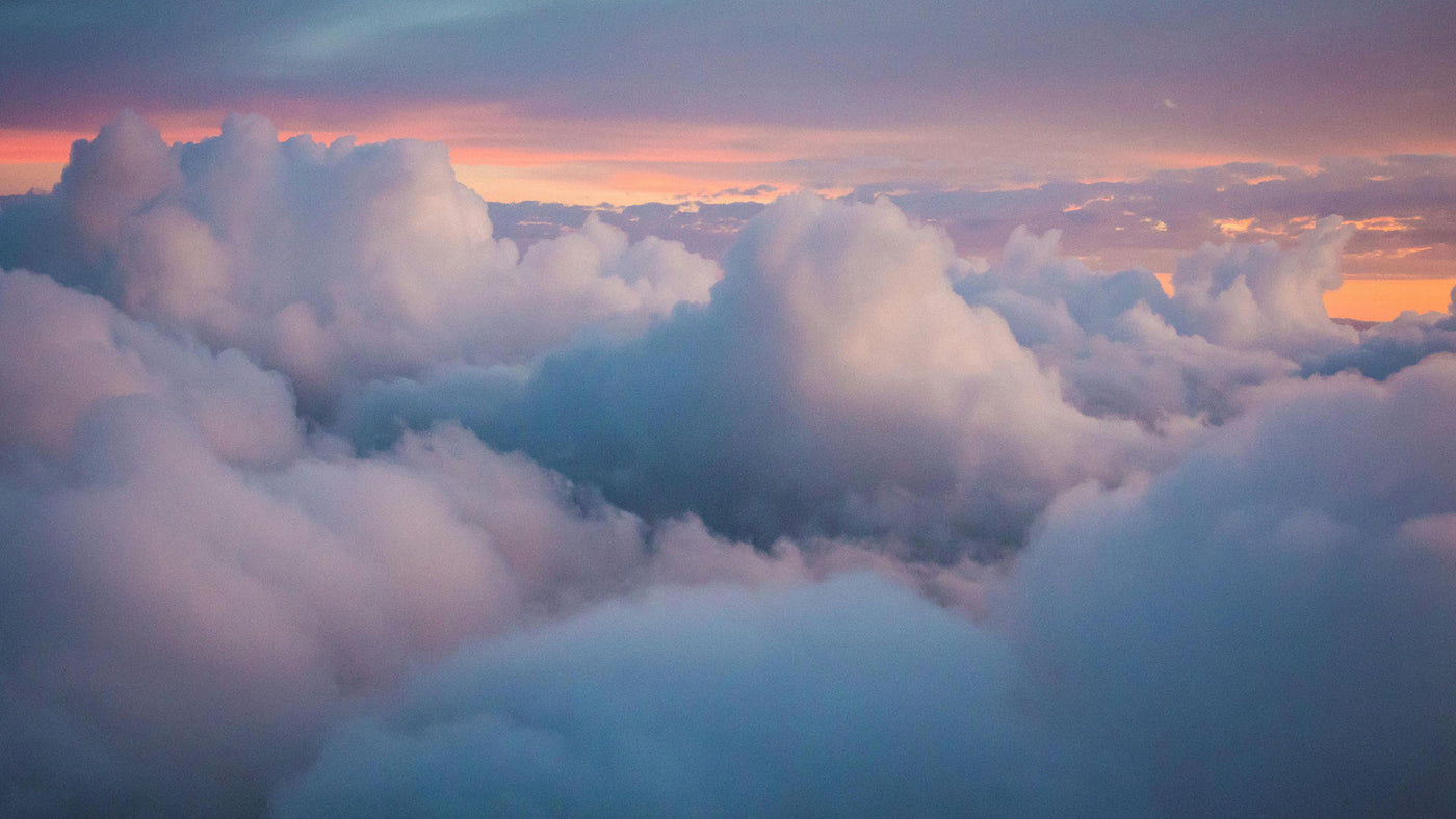 soft clouds against a sunset